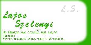 lajos szelenyi business card